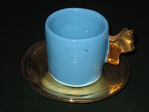 Espressotasse blau